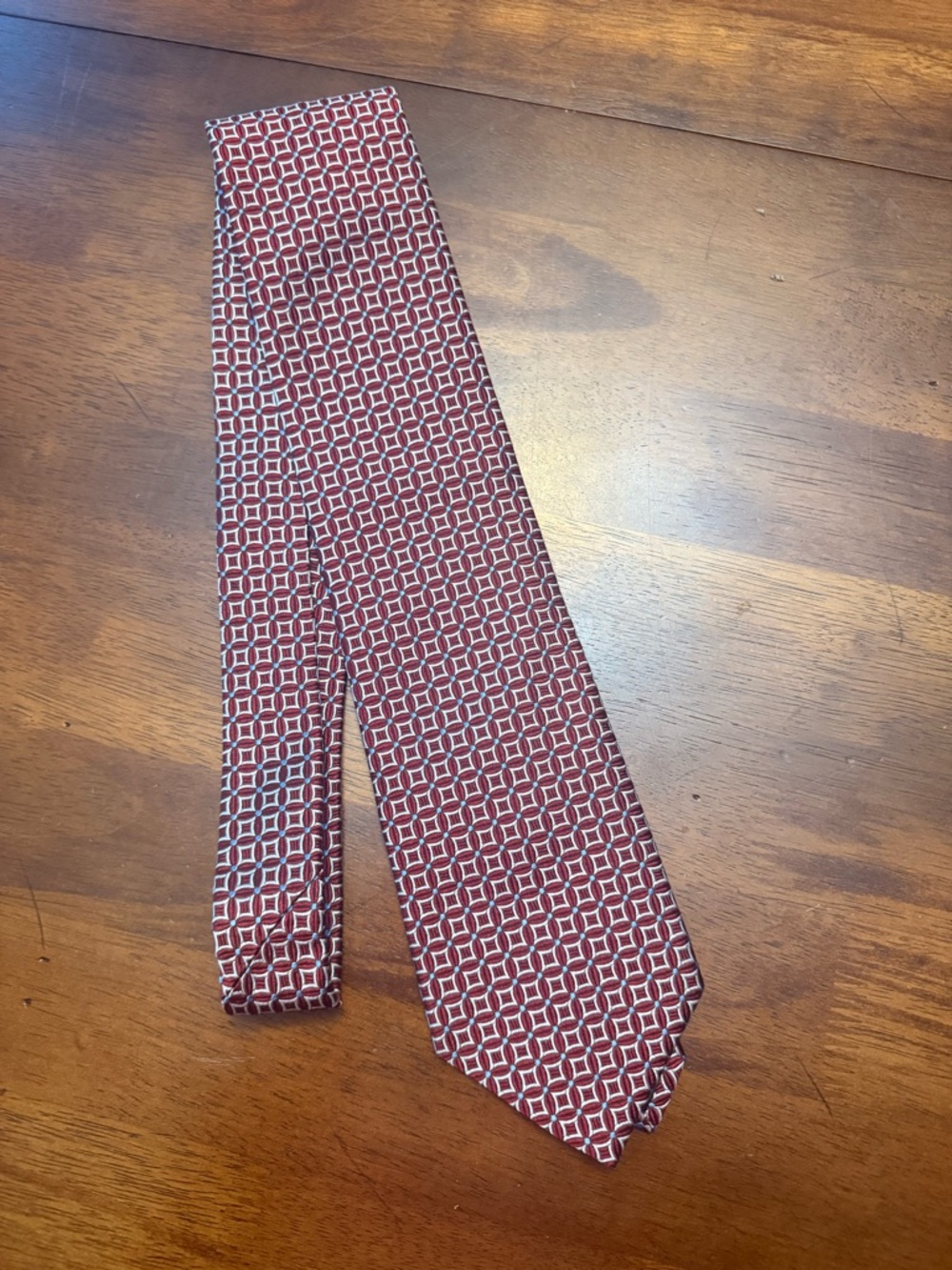 Brooks Brothers Red Geometric Silk Tie